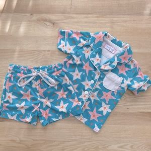 Sweet honey two piece starfish pajamas